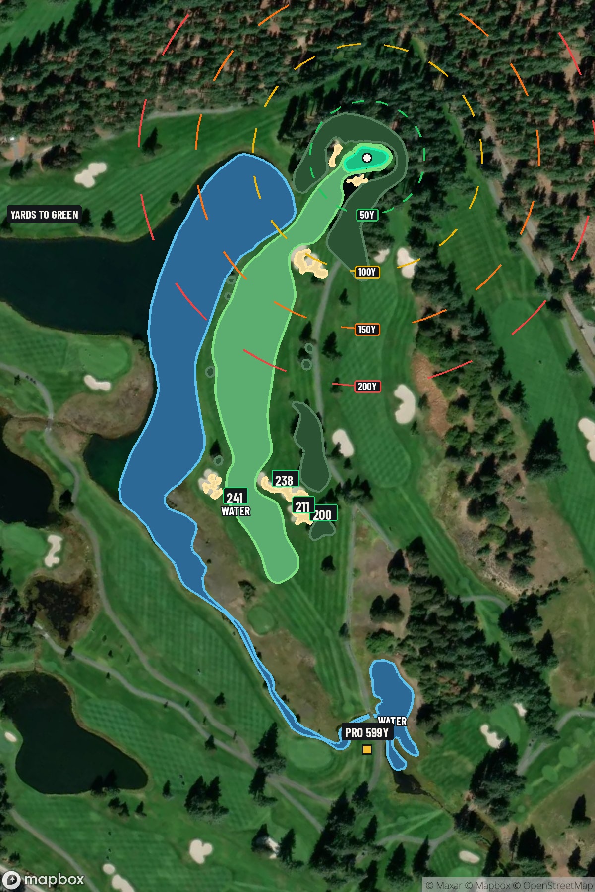 Hole 3 aerial at Edgewood Tahoe G.C.