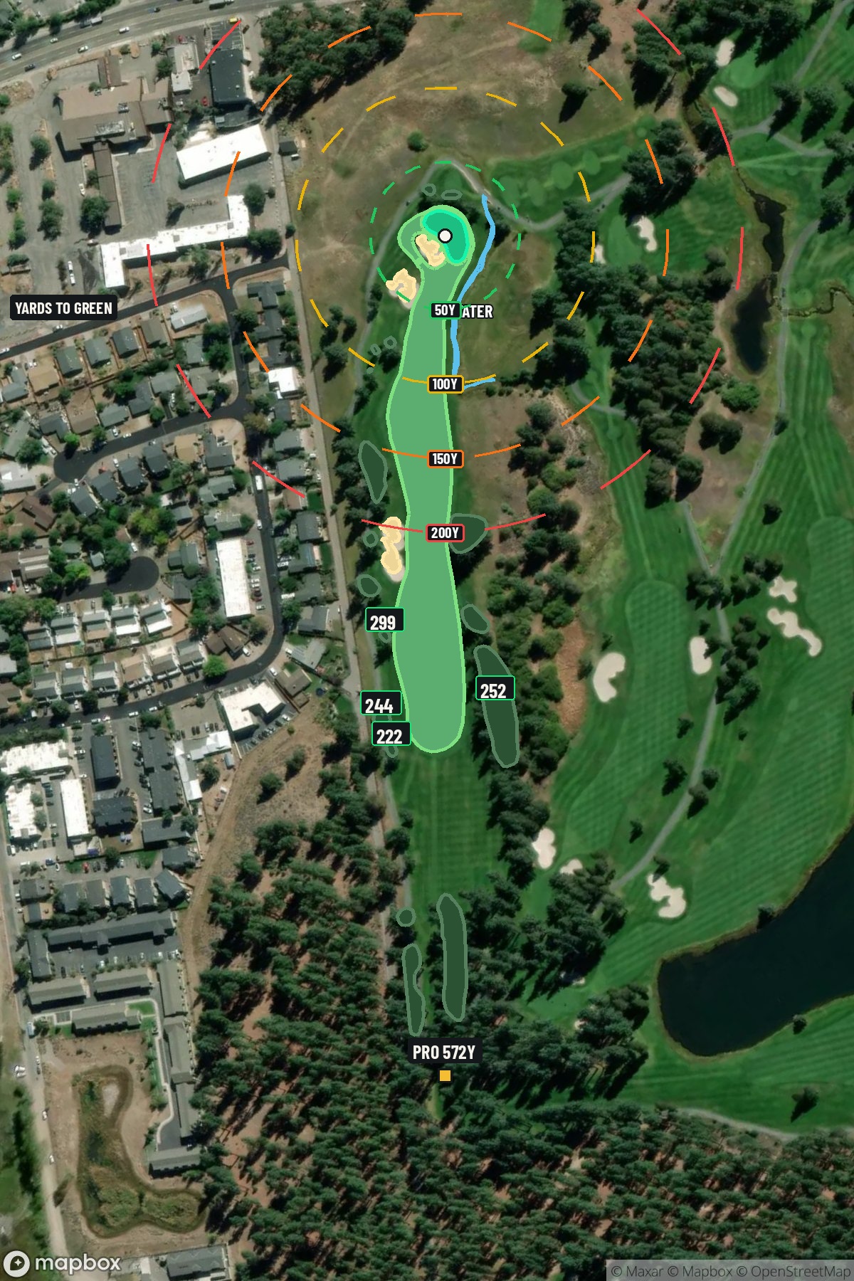 Hole 4 aerial at Edgewood Tahoe G.C.