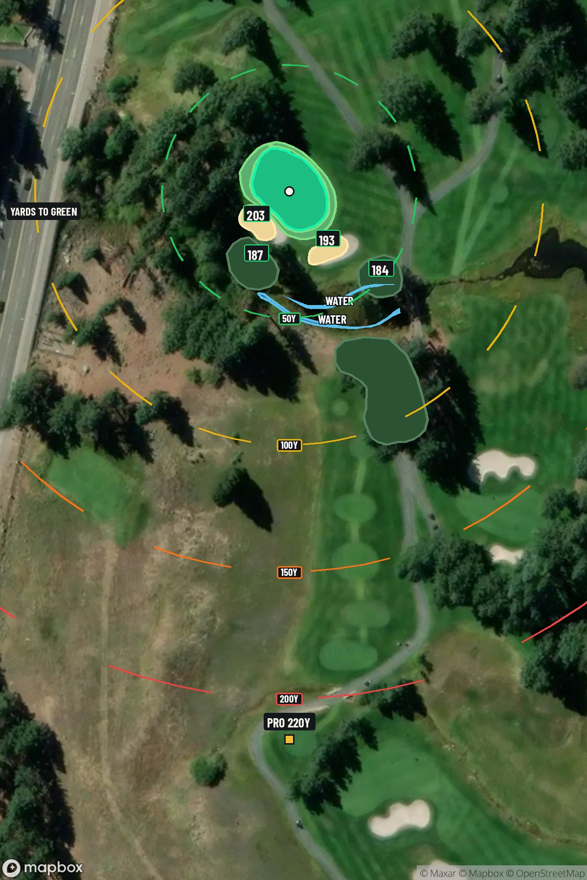 Hole 5 aerial at Edgewood Tahoe G.C.