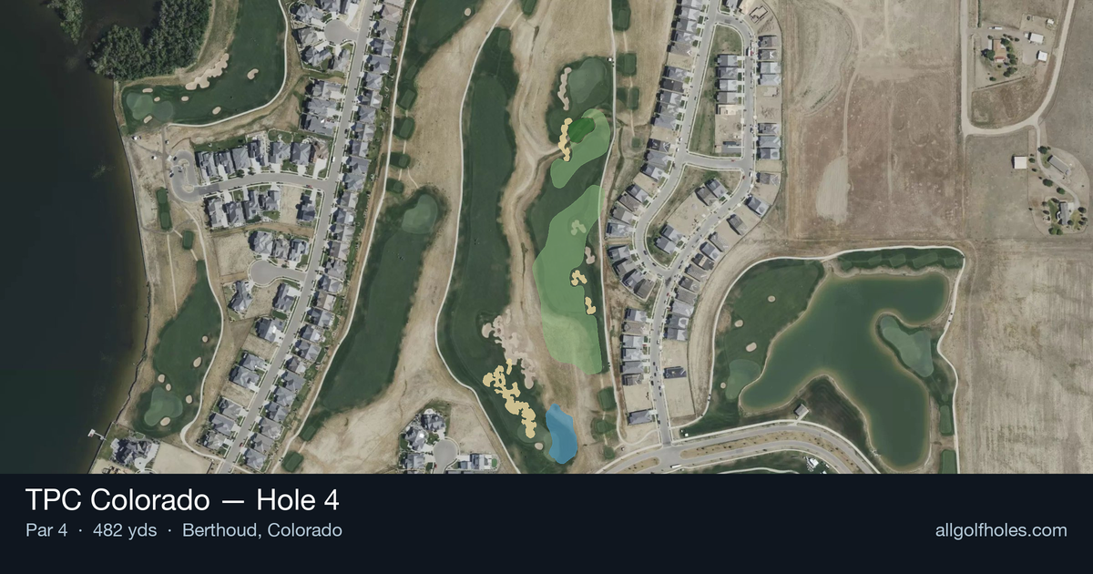 Hole 4 aerial at TPC Colorado