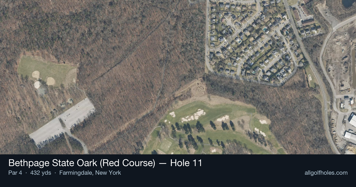 Hole 11 aerial at Bethpage State Oark (Red Course)