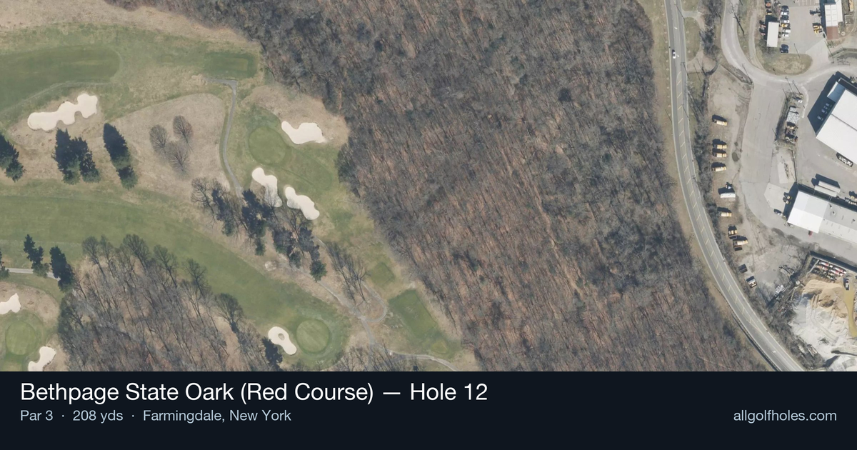 Hole 12 aerial at Bethpage State Oark (Red Course)
