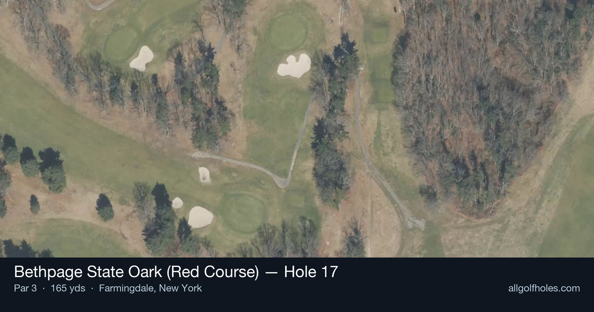 Hole 17 aerial at Bethpage State Oark (Red Course)