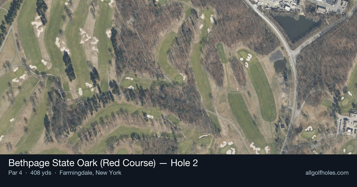 Hole 2 aerial at Bethpage State Oark (Red Course)