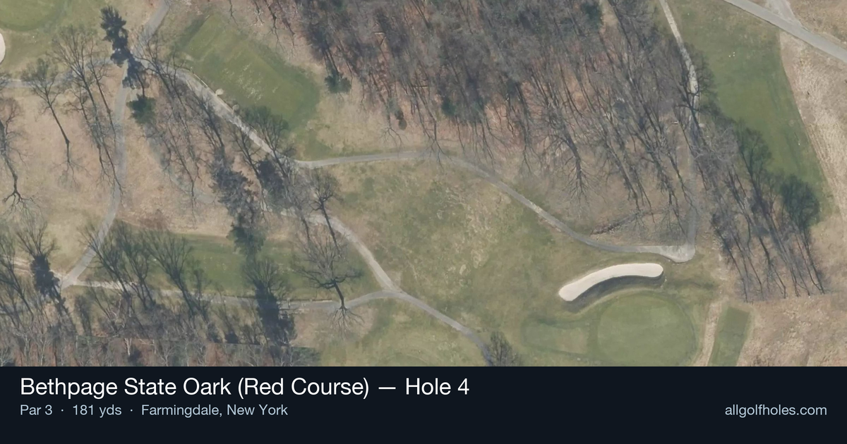 Hole 4 aerial at Bethpage State Oark (Red Course)