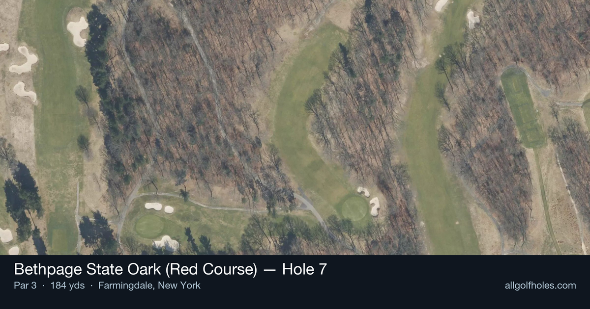 Hole 7 aerial at Bethpage State Oark (Red Course)