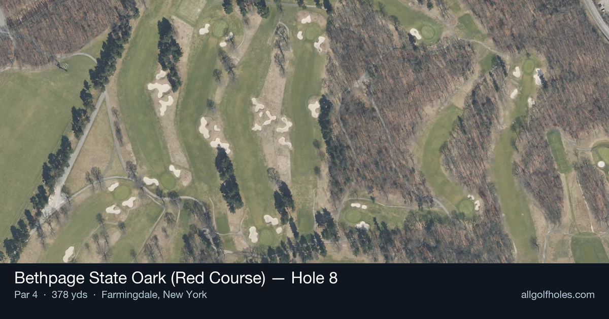 Hole 8 aerial at Bethpage State Oark (Red Course)
