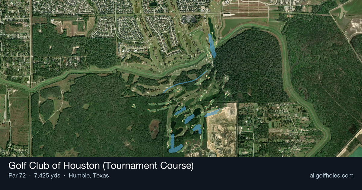 Golf Club of Houston (Tournament Course) aerial view