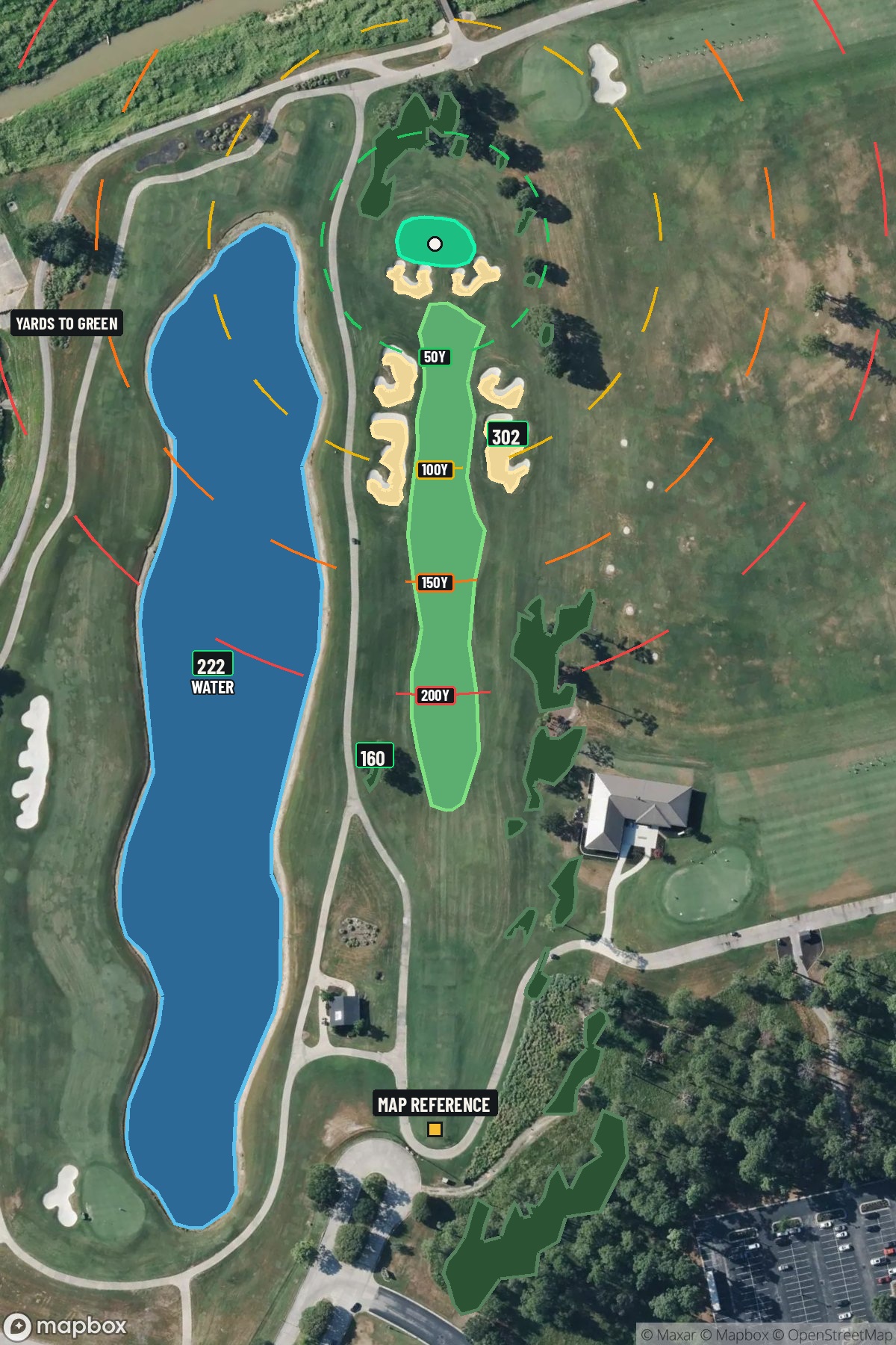 Hole 1 aerial at Golf Club of Houston (Tournament Course)