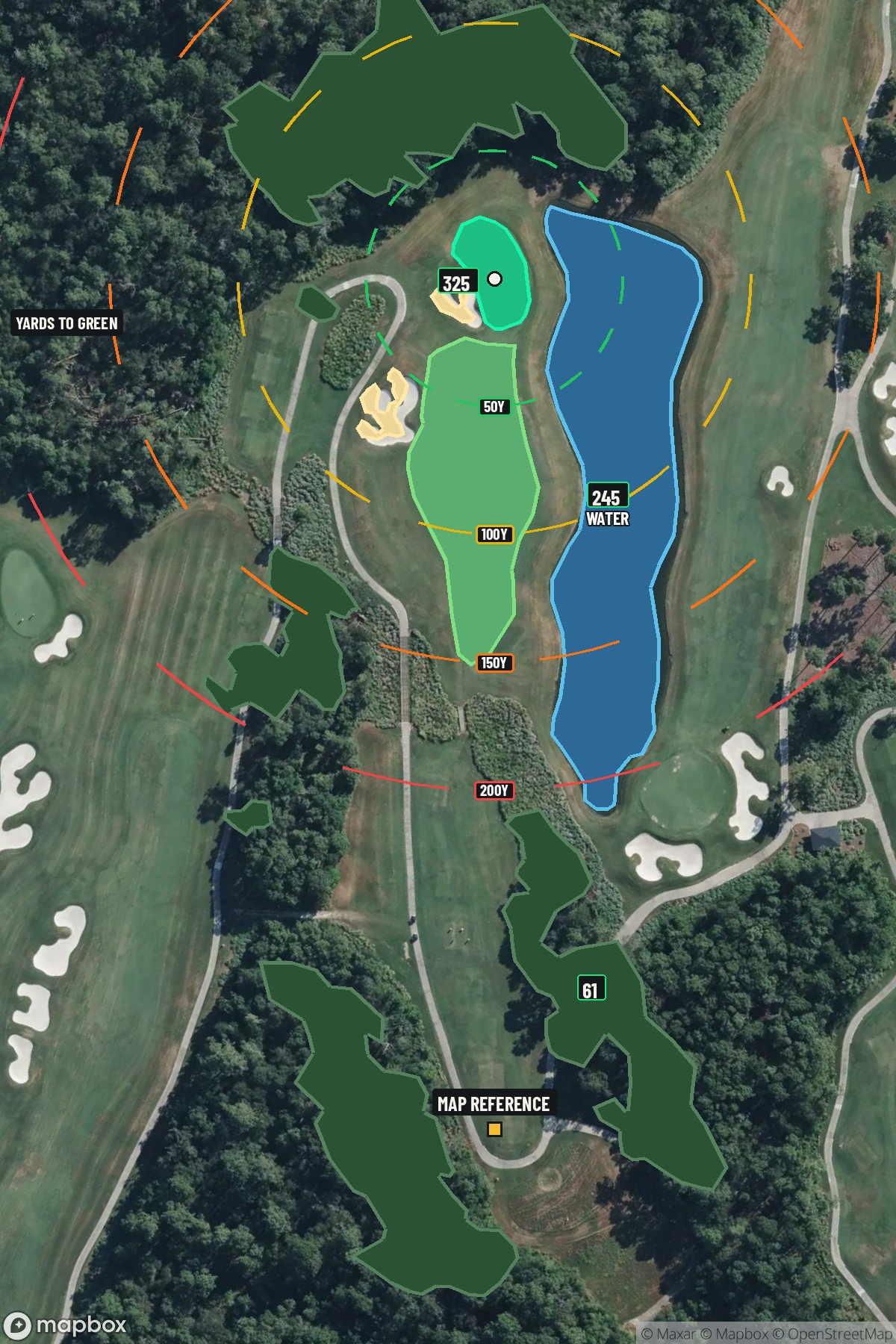 Hole 12 aerial at Golf Club of Houston (Tournament Course)