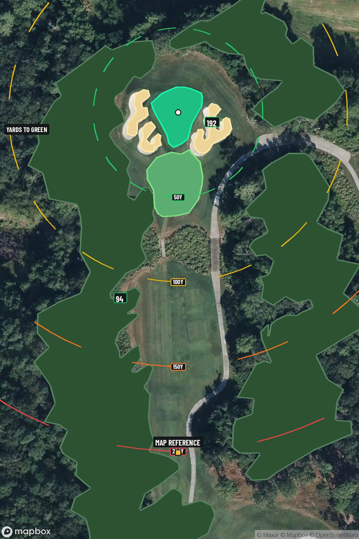 Hole 14 aerial at Golf Club of Houston (Tournament Course)