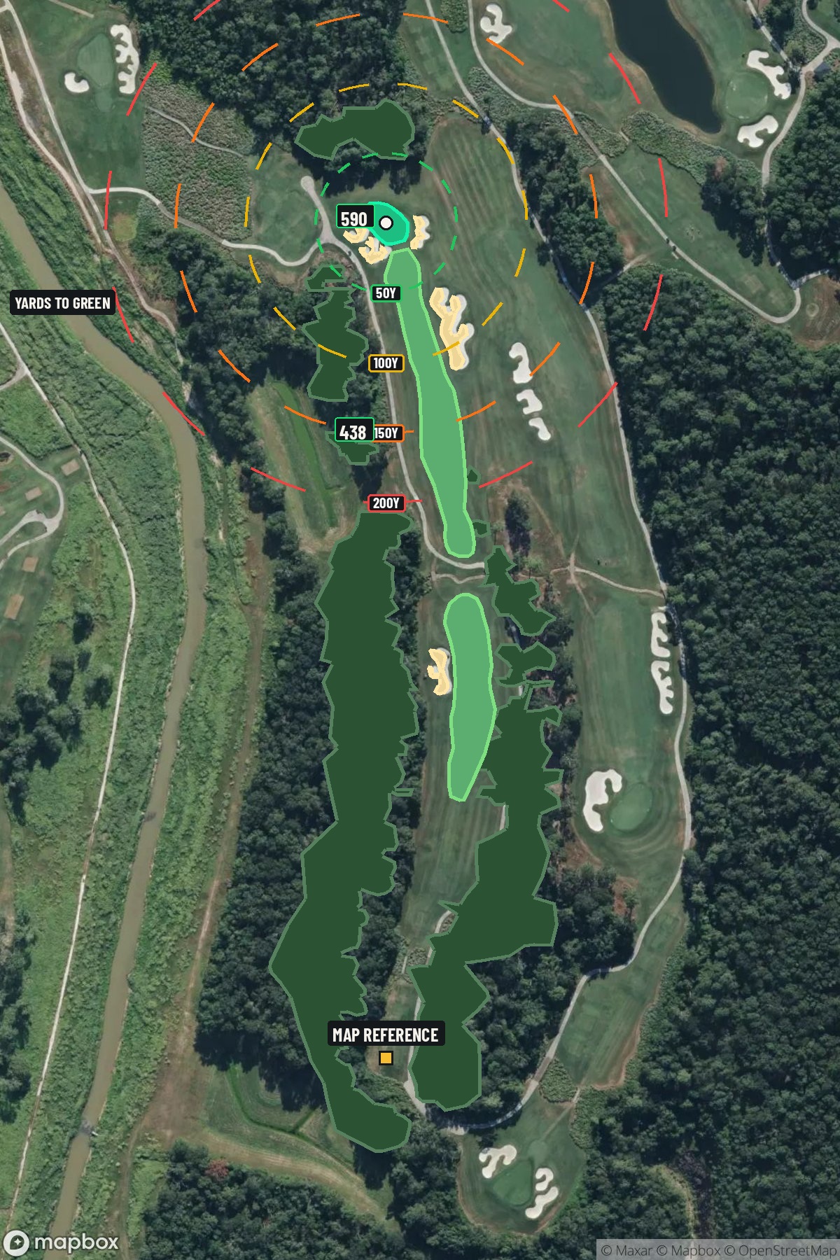 Hole 15 aerial at Golf Club of Houston (Tournament Course)