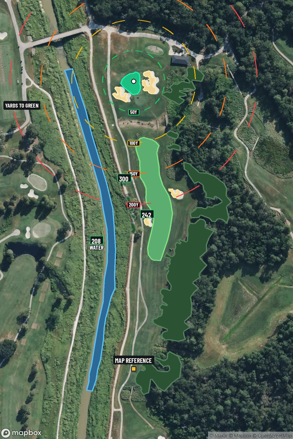 Hole 17 aerial at Golf Club of Houston (Tournament Course)