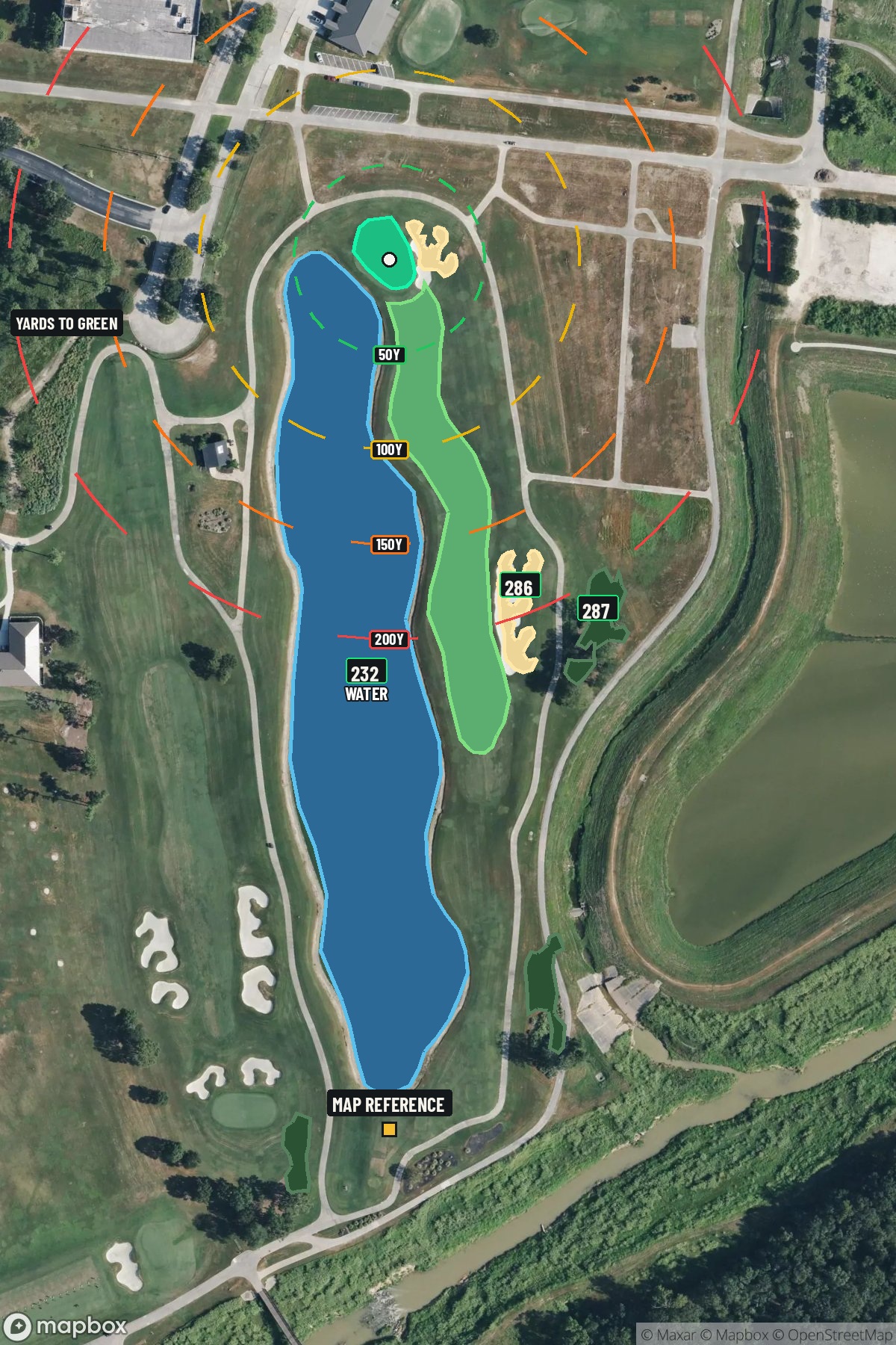 Hole 18 aerial at Golf Club of Houston (Tournament Course)