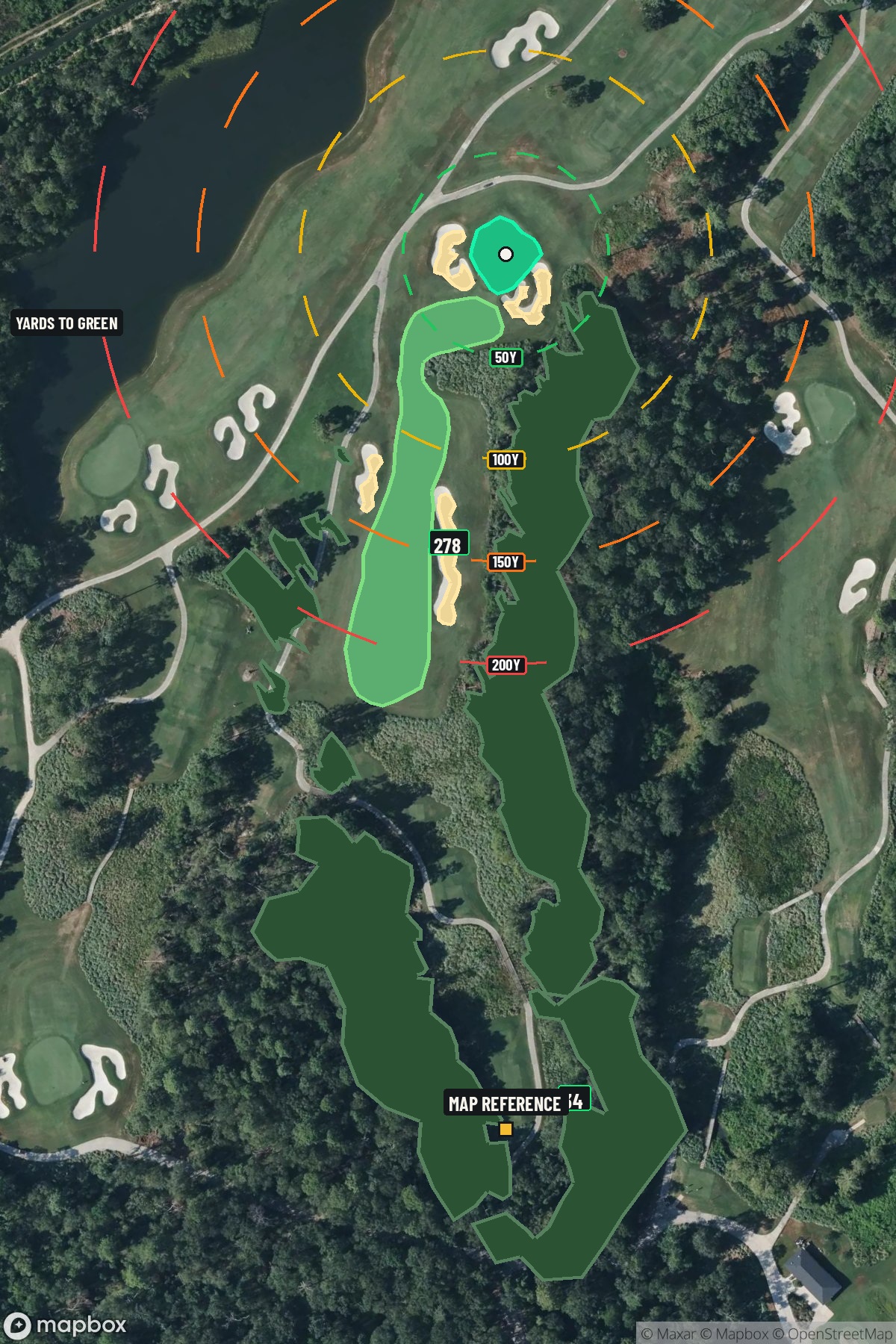 Hole 2 aerial at Golf Club of Houston (Tournament Course)