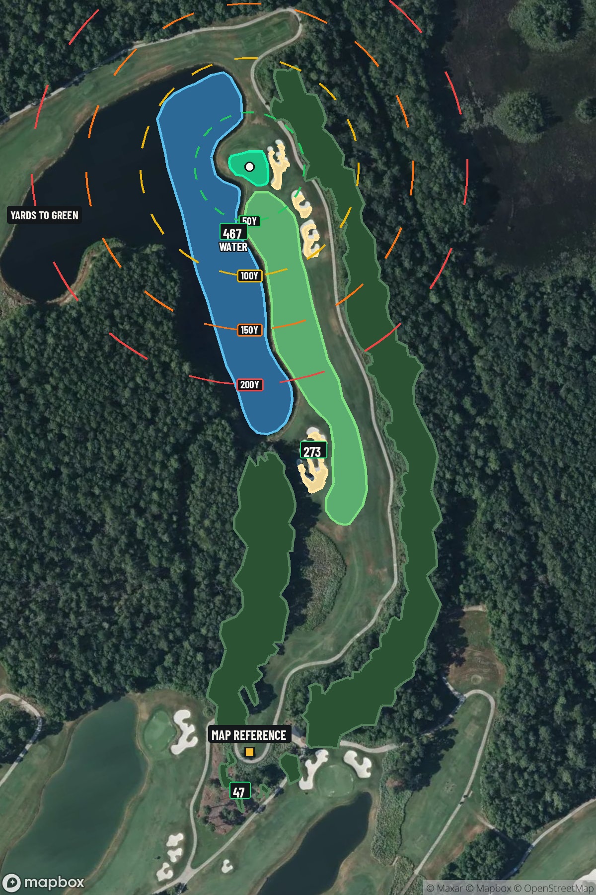 Hole 4 aerial at Golf Club of Houston (Tournament Course)
