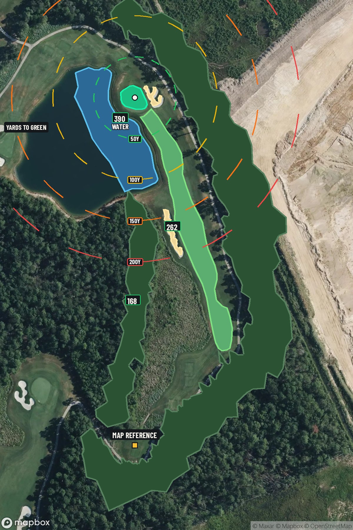 Hole 6 aerial at Golf Club of Houston (Tournament Course)