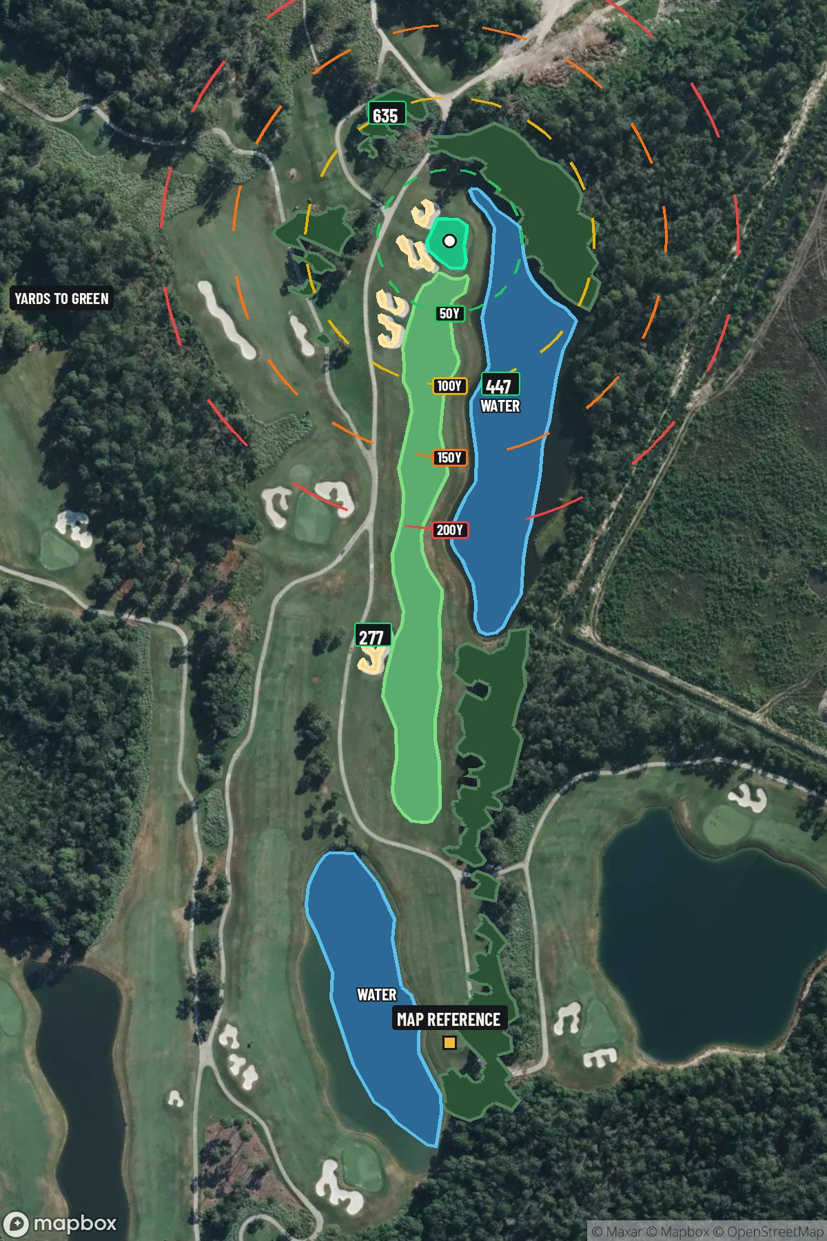 Hole 8 aerial at Golf Club of Houston (Tournament Course)