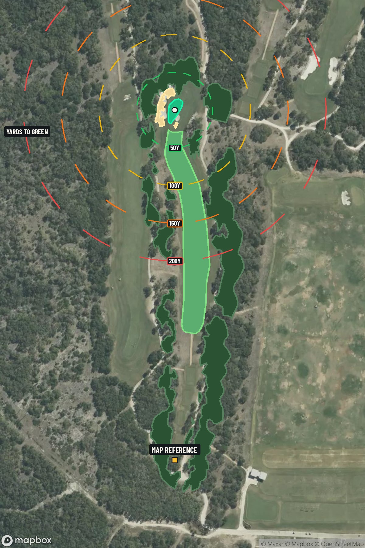 Hole 1 aerial at TPC San Antonio (Oaks Course)