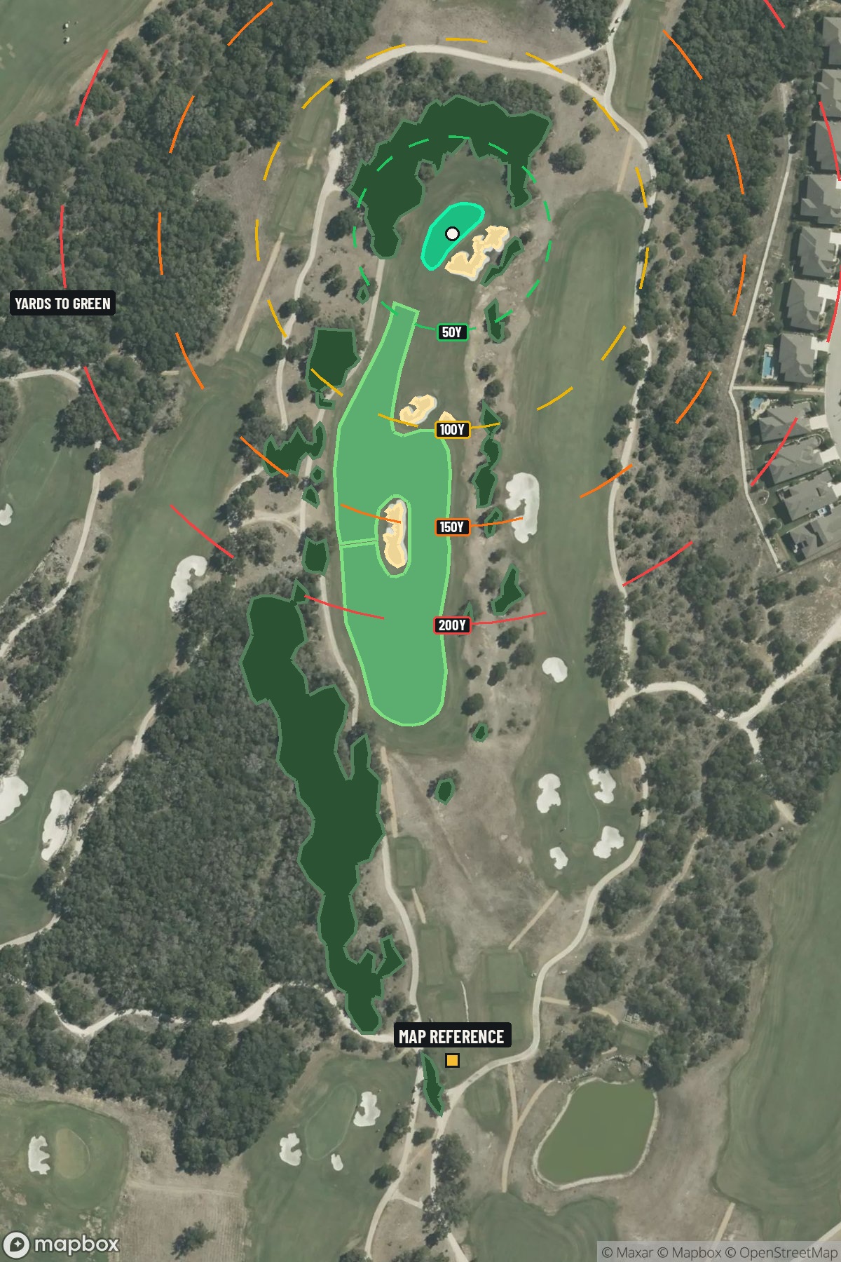 Hole 11 aerial at TPC San Antonio (Oaks Course)