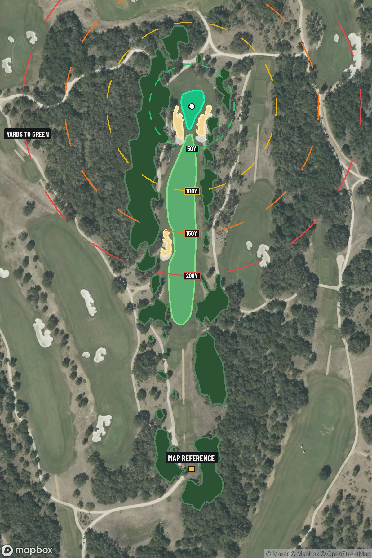 Hole 12 aerial at TPC San Antonio (Oaks Course)