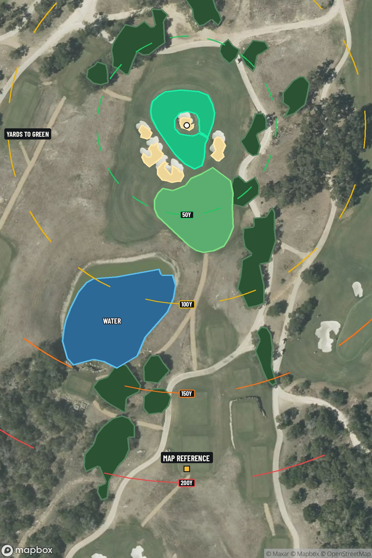 Hole 16 aerial at TPC San Antonio (Oaks Course)