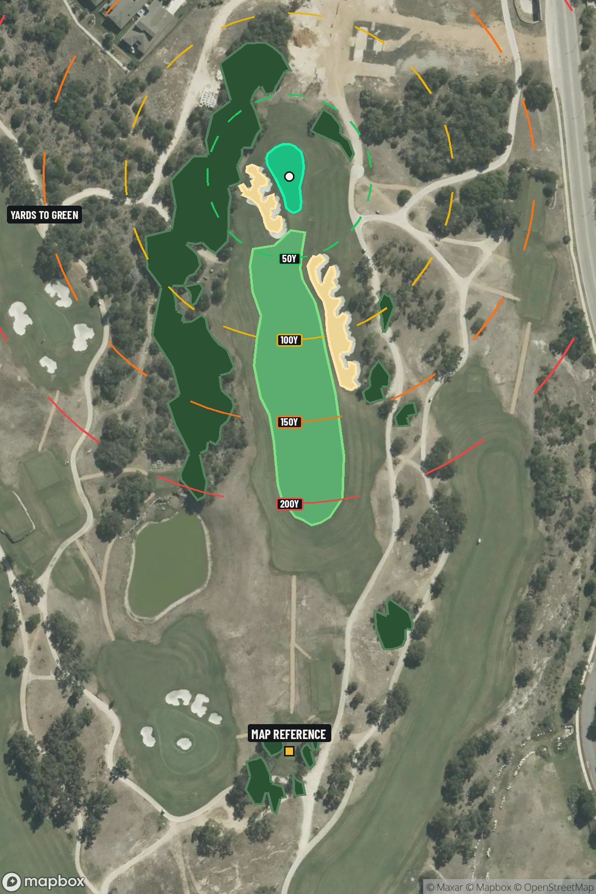 Hole 17 aerial at TPC San Antonio (Oaks Course)