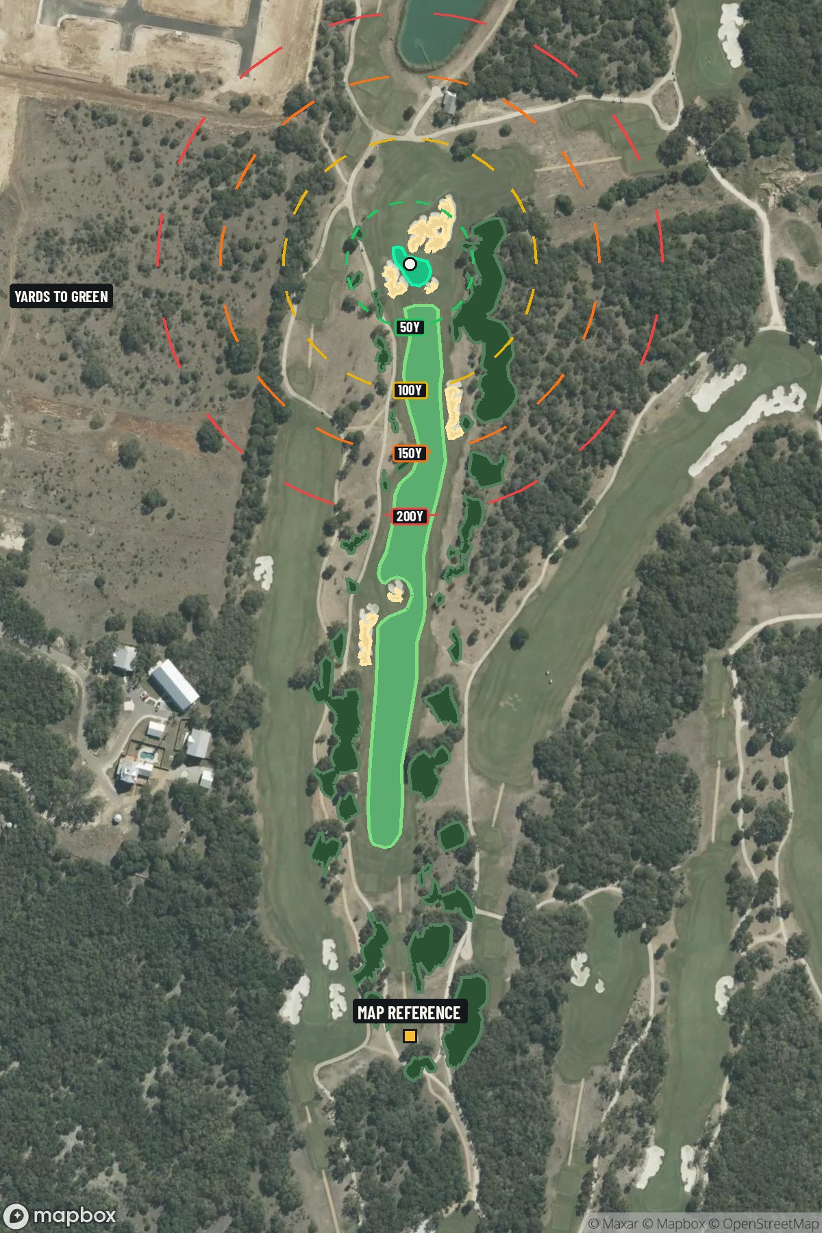 Hole 2 aerial at TPC San Antonio (Oaks Course)