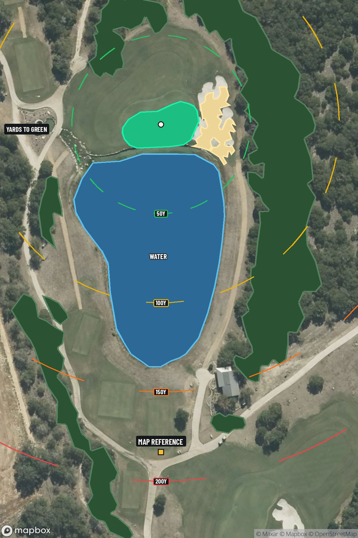 Hole 3 aerial at TPC San Antonio (Oaks Course)