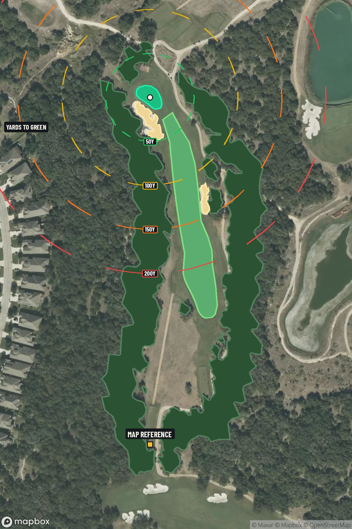 Hole 6 aerial at TPC San Antonio (Oaks Course)