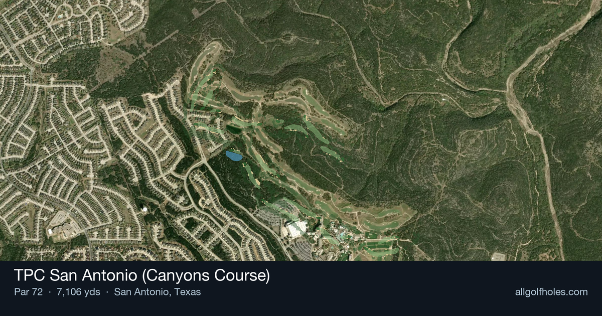 TPC San Antonio (Canyons Course) aerial view