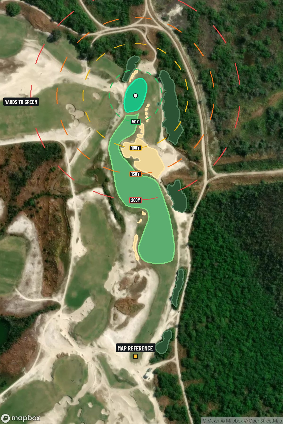 Hole 10 aerial at Streamsong Resort (Black Course)