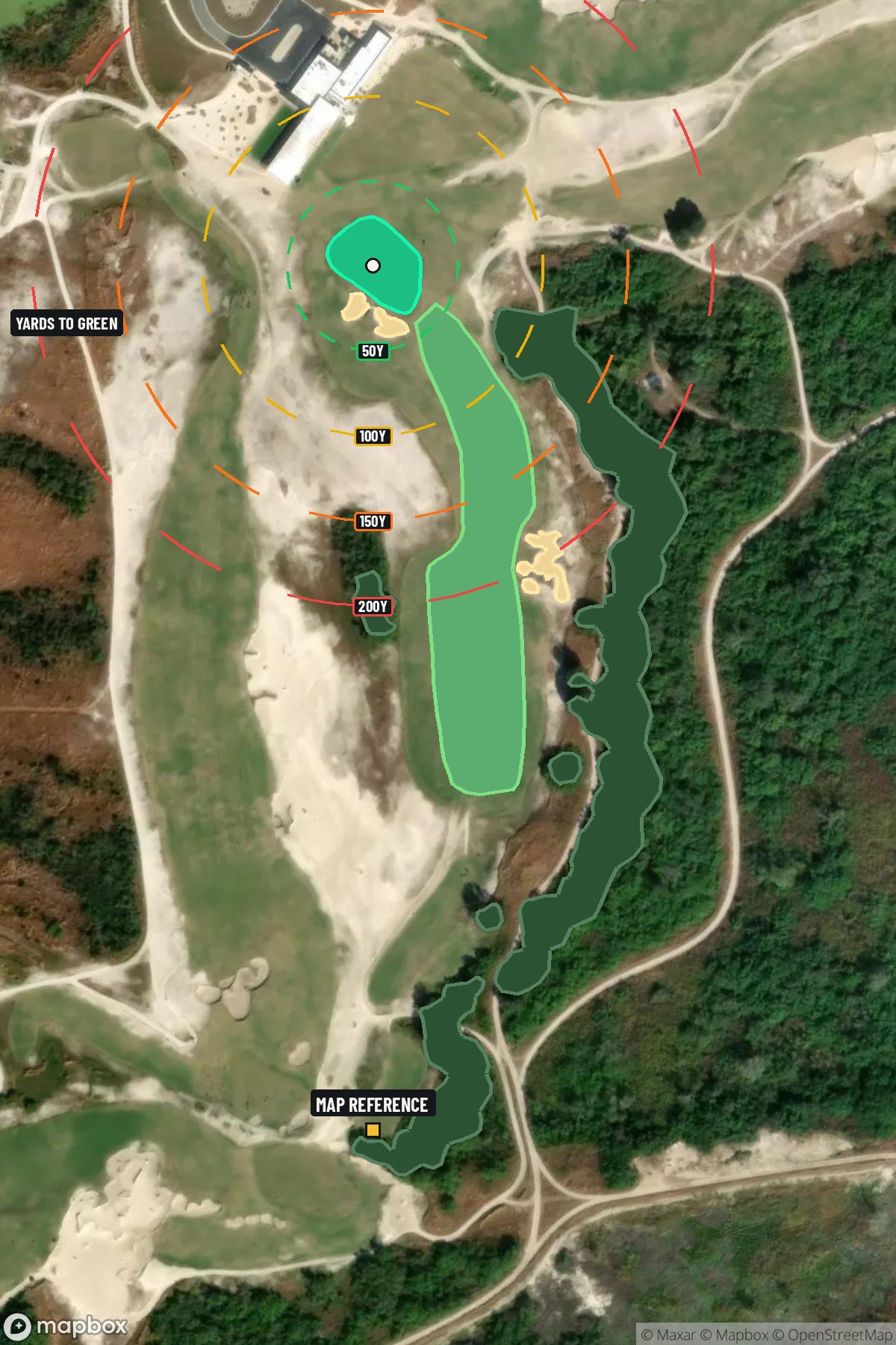 Hole 11 aerial at Streamsong Resort (Black Course)