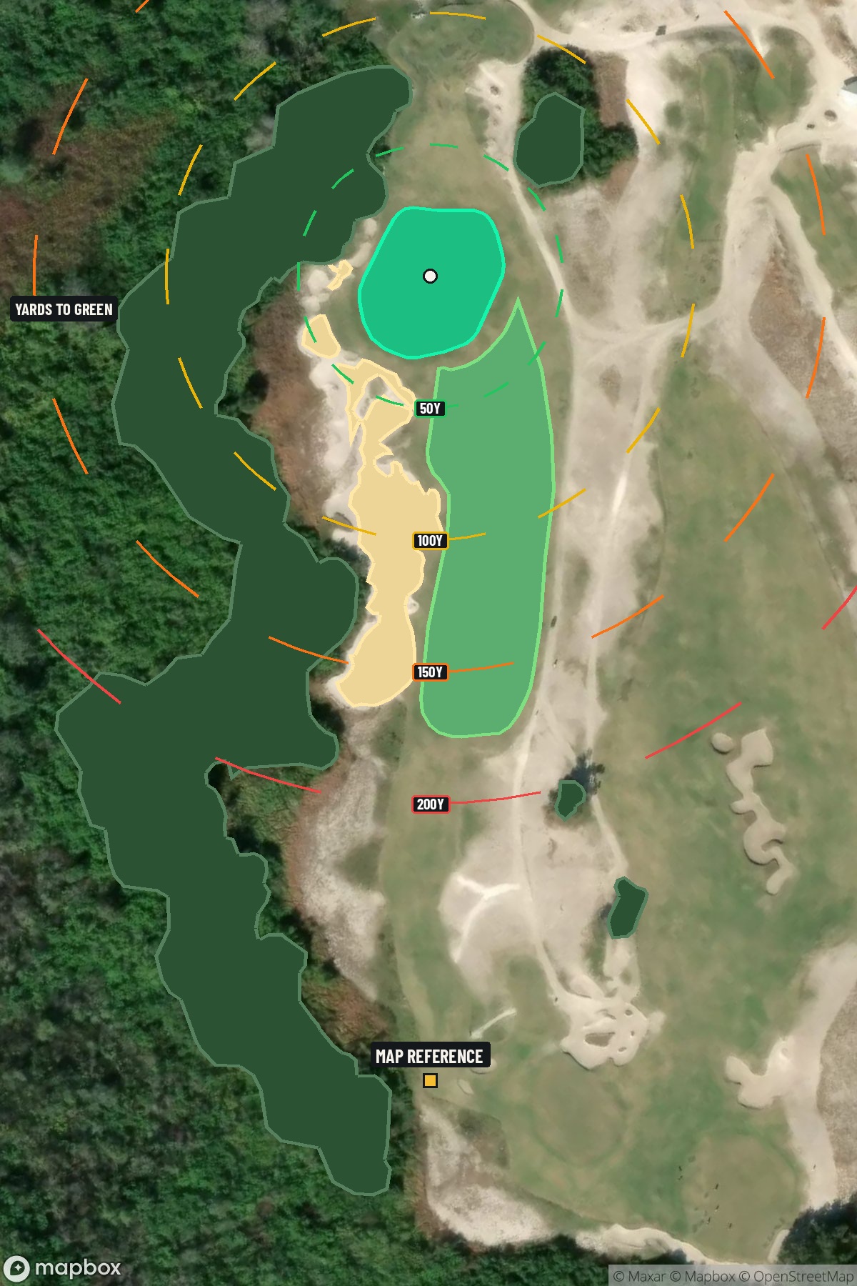 Hole 14 aerial at Streamsong Resort (Black Course)