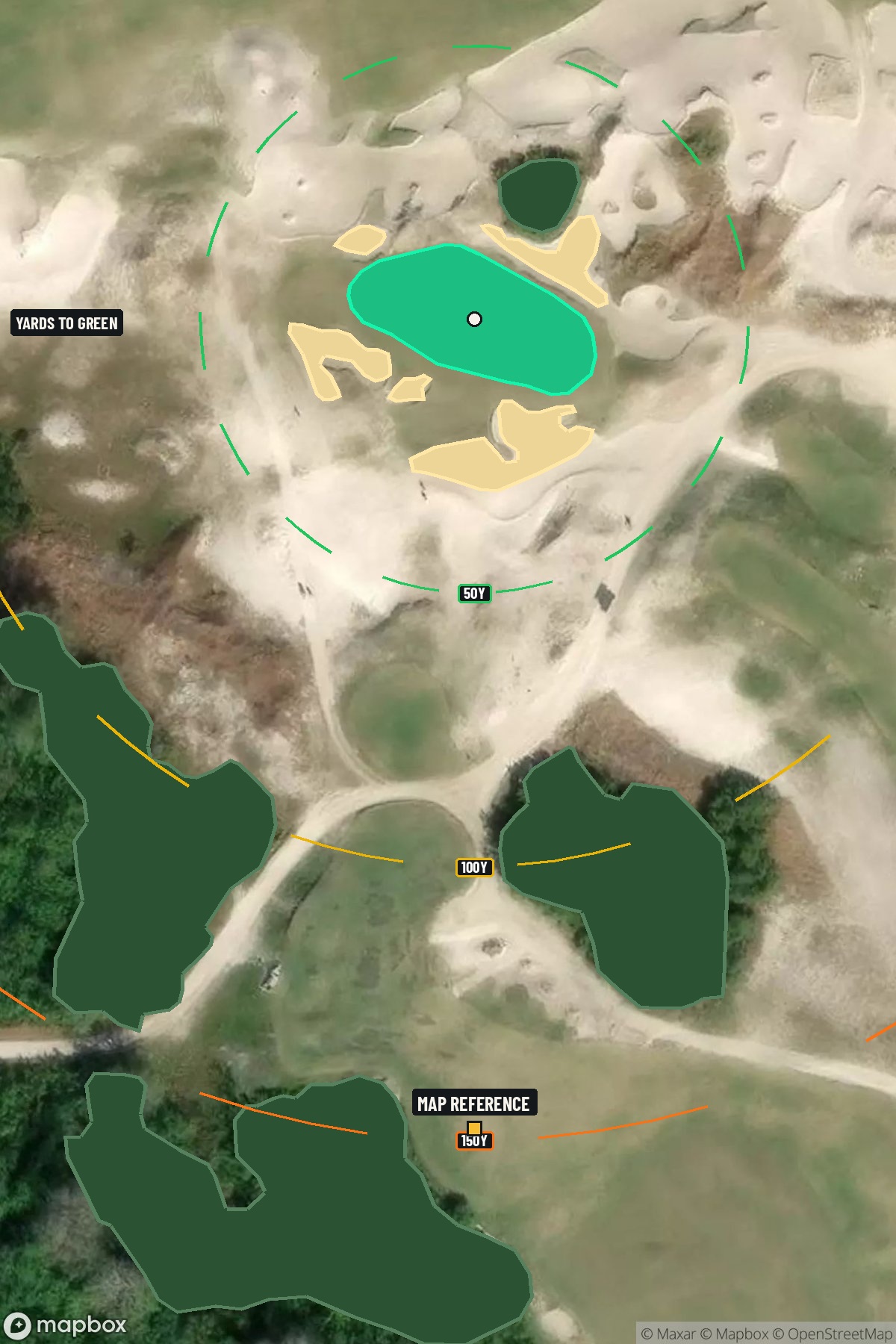 Hole 15 aerial at Streamsong Resort (Black Course)