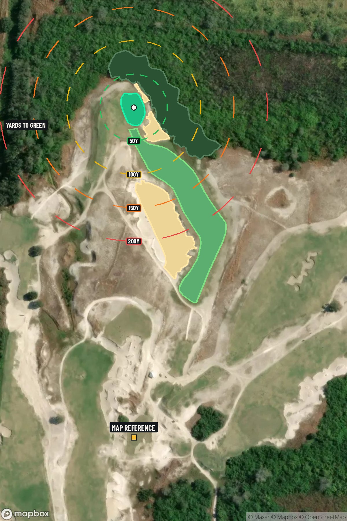 Hole 16 aerial at Streamsong Resort (Black Course)
