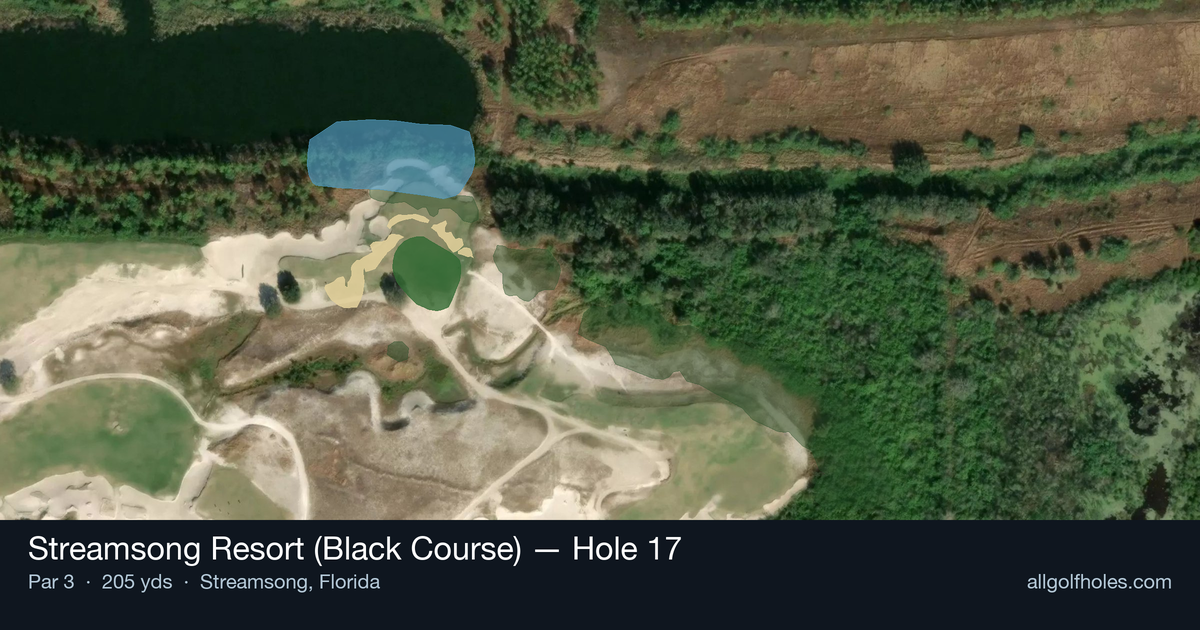 Hole 17 aerial at Streamsong Resort (Black Course)