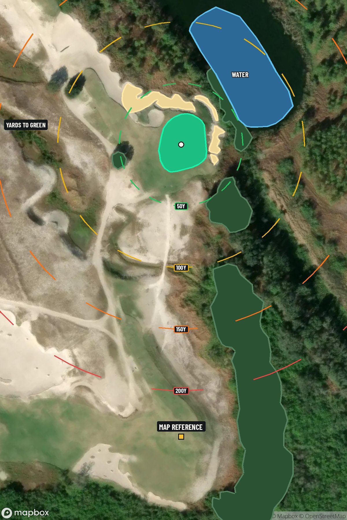 Hole 17 aerial at Streamsong Resort (Black Course)
