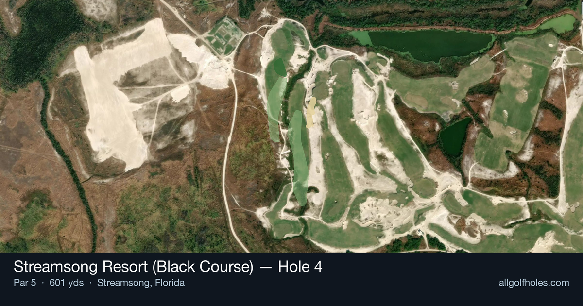Hole 4 aerial at Streamsong Resort (Black Course)