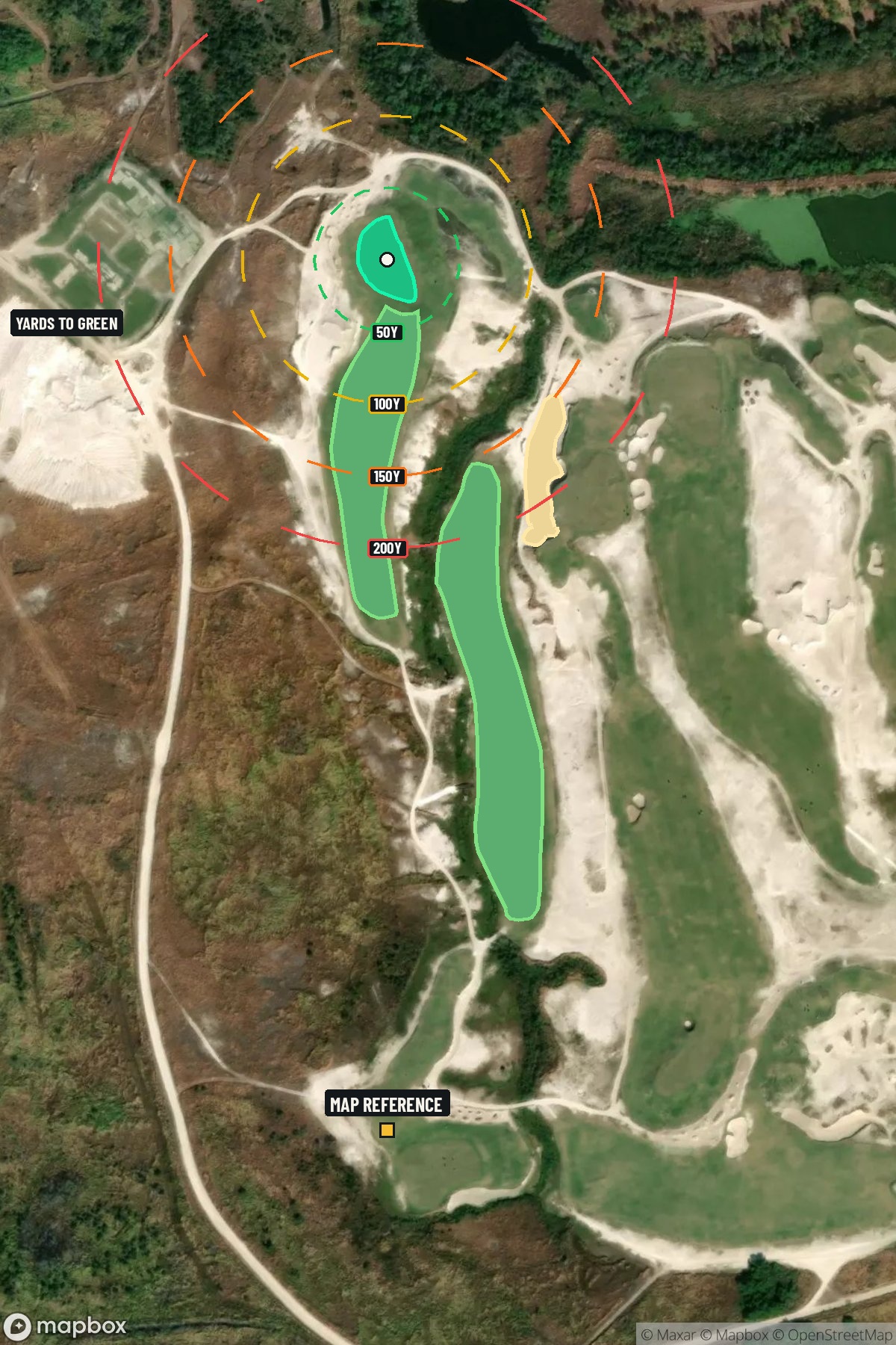 Hole 4 aerial at Streamsong Resort (Black Course)