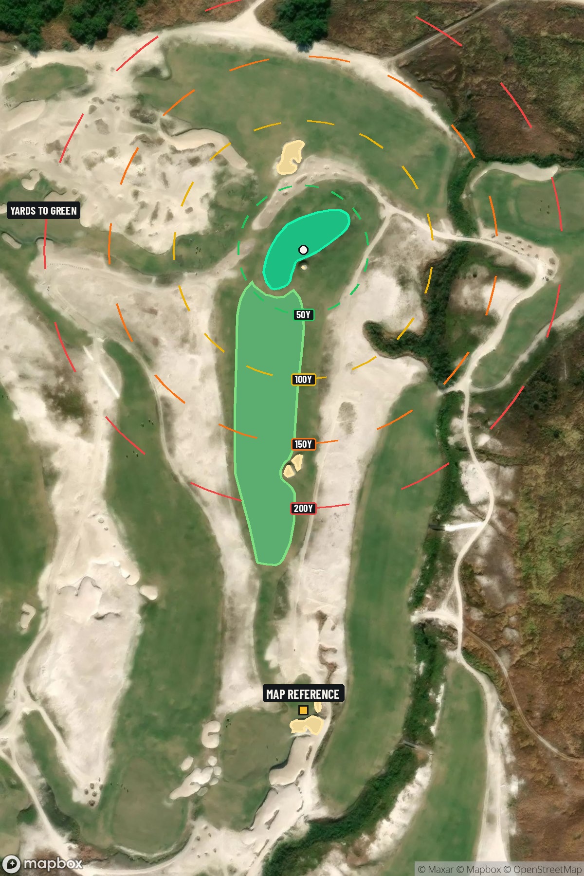 Hole 6 aerial at Streamsong Resort (Black Course)