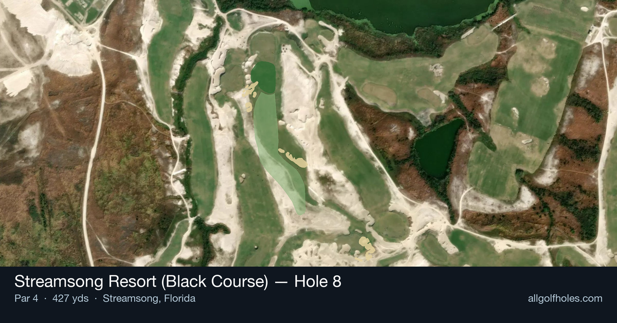 Hole 8 aerial at Streamsong Resort (Black Course)