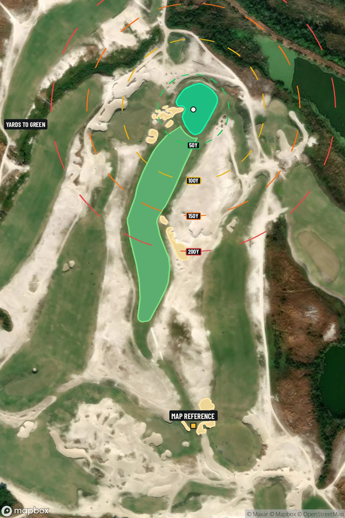 Hole 8 aerial at Streamsong Resort (Black Course)
