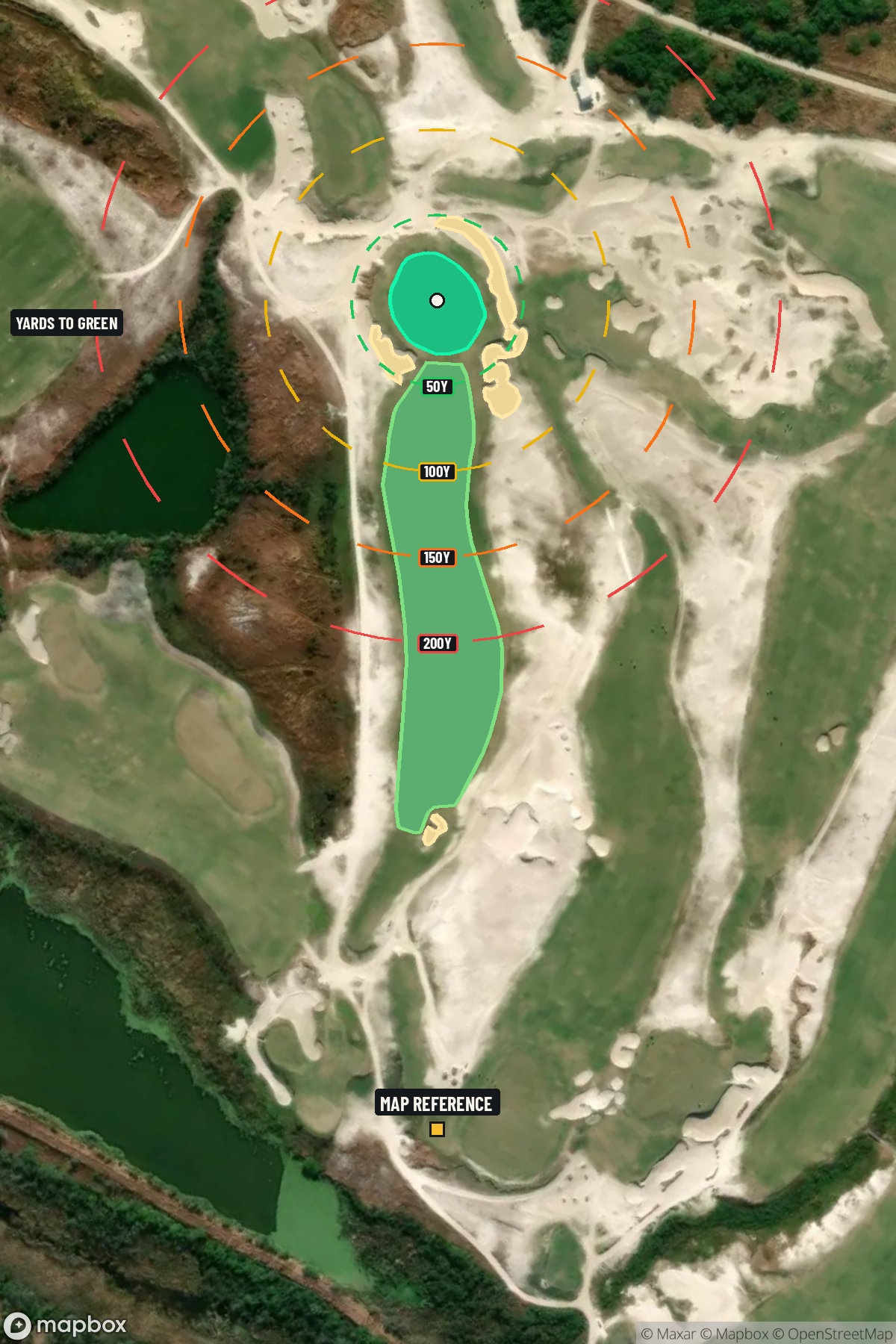 Hole 9 aerial at Streamsong Resort (Black Course)