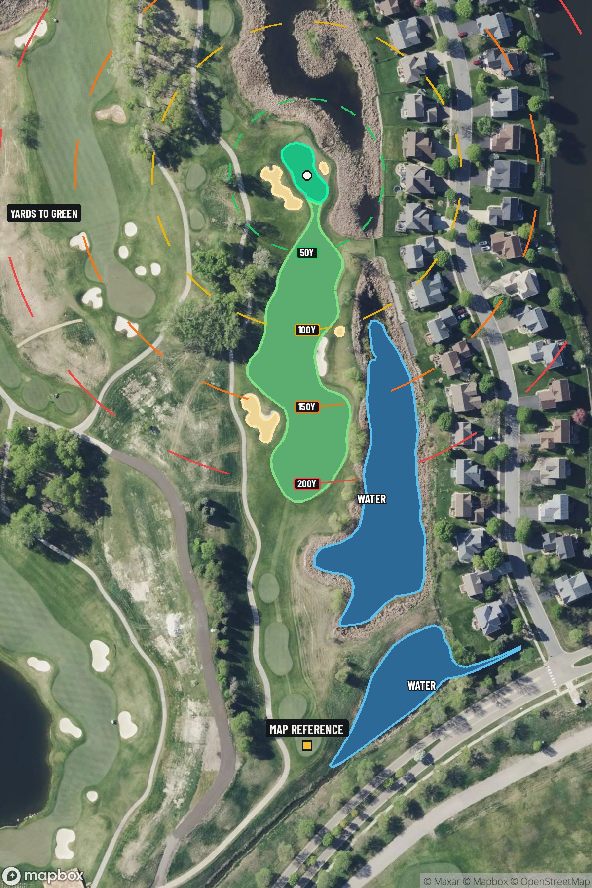 Hole 10 aerial at TPC Twin Cities