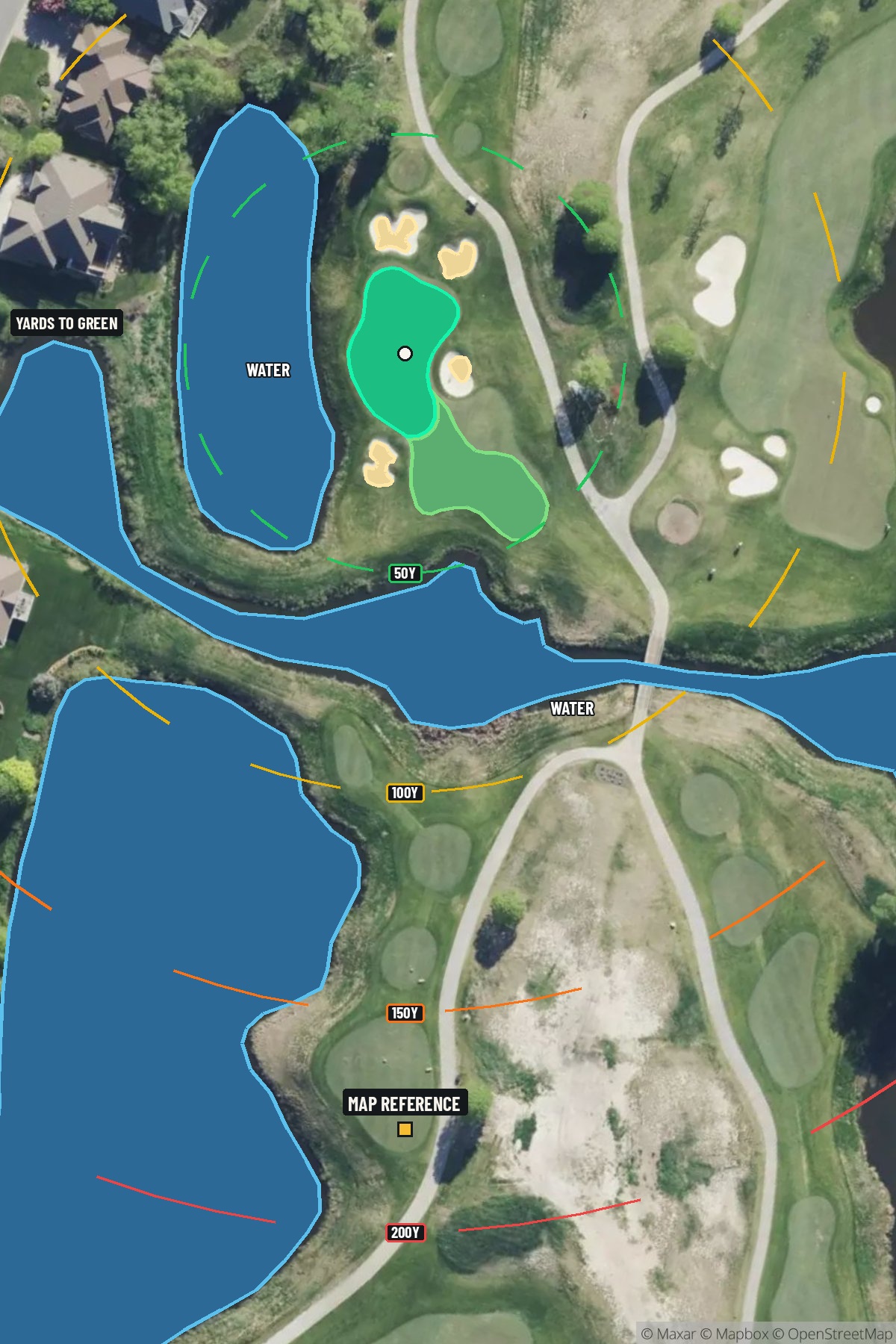 Hole 4 aerial at TPC Twin Cities