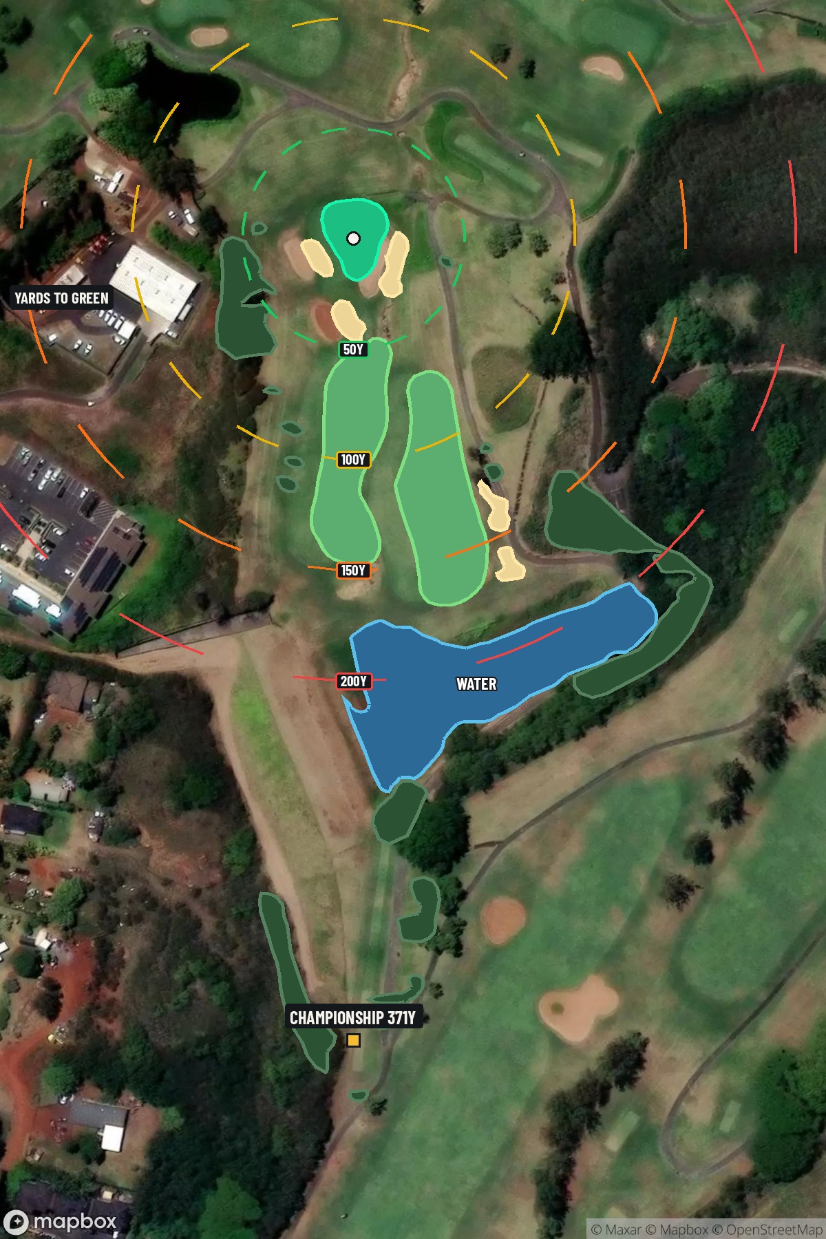 Hole 10 aerial at Kapalua Resort (Bay course)