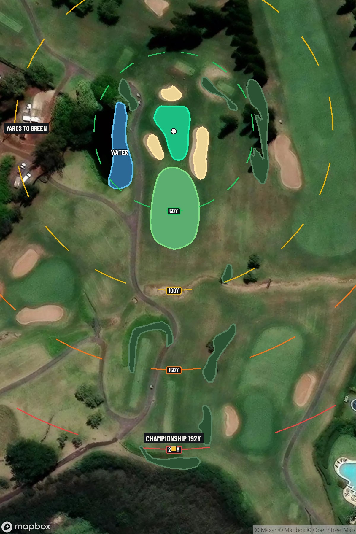 Hole 11 aerial at Kapalua Resort (Bay course)