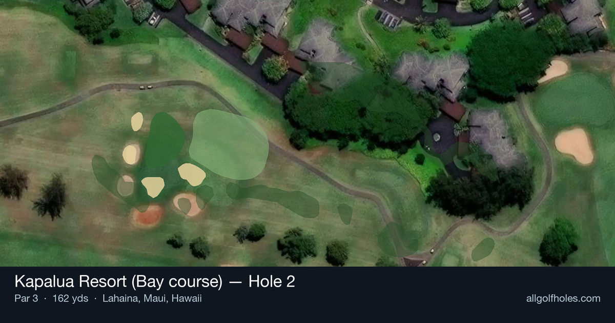 Hole 2 aerial at Kapalua Resort (Bay course)