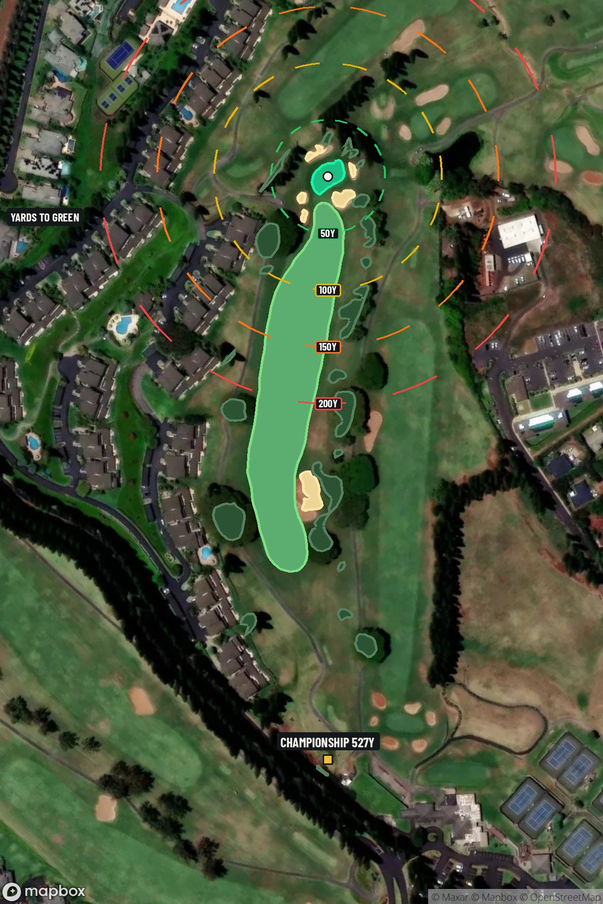 Hole 4 aerial at Kapalua Resort (Bay course)